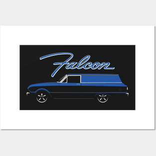 Blue 60-63 Falcon Panel Delivery Posters and Art